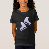 Patinage sur glace patinage en t-shirt patins cris (Devant)