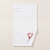 Patinage sur glace Père Noël (Serviette à main)