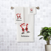 Patinage sur glace Père Noël