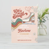 Patinage sur glace super Invitation Anniversaire | (Debout devant)