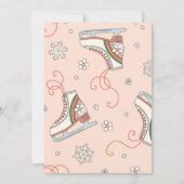 Patinage sur glace super Invitation Anniversaire | (Dos)