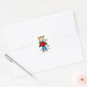Patinage Sur Glace Sur Sticker Froid Winter Day (Enveloppe)