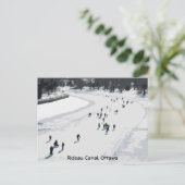 Patinage sur le canal Rideau - Carte postale (Debout devant)