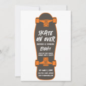 Patinage sur Skateboard Theme Party Invitation (Devant)