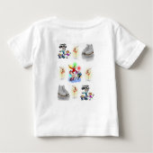 Patinage T-shirt bébé (Dos)