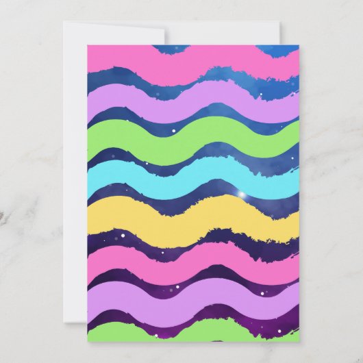 Patinage Violet Sur Invitation Anniversaire (Dos)