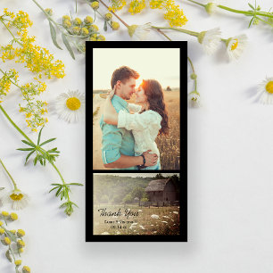 Patiné Mariage campagnard Merci photo