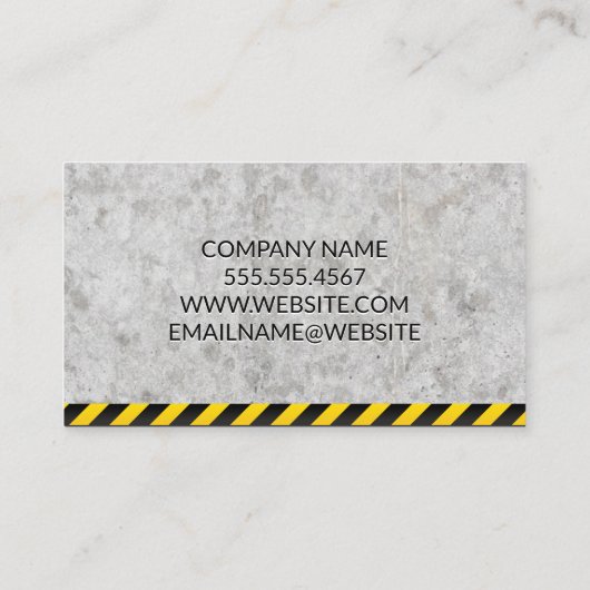 Patiner | Carte de visite de construction (Dos)