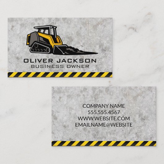 Patiner | Carte de visite de construction (Devant / Derrière)