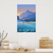Patiner sur glace Affiche de voyage (Cuisine)