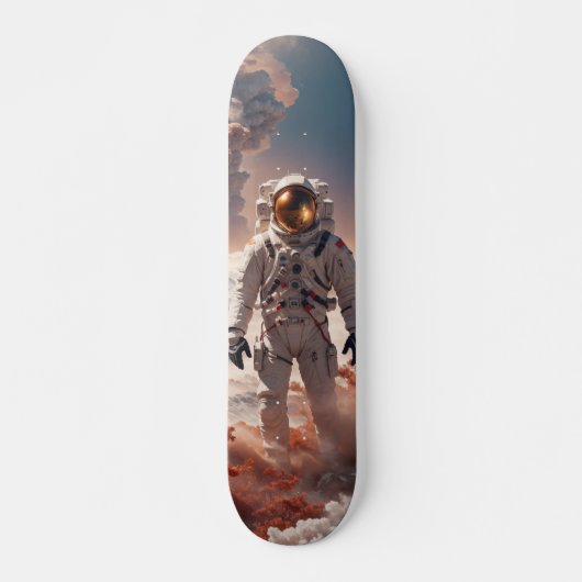 Patineta Astronauta En Suelo Extraterrestre Skateboard (Voorkant)