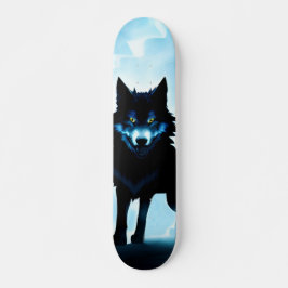 Patineta Lobo Salvaje Atento En Zona Fría  Skateboard