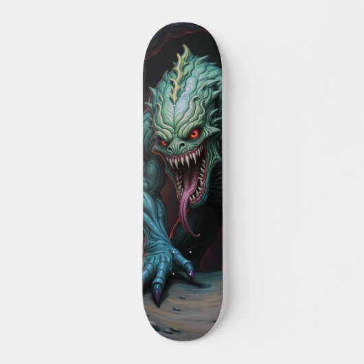 Patineta Monstruo Lagarto Poseído Skateboard (Voorkant)
