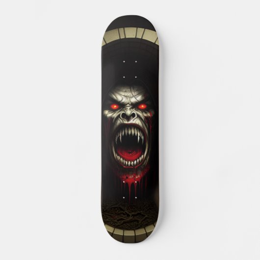 Patineta Monstruo Vampiro Feroz Skateboard (Voorkant)