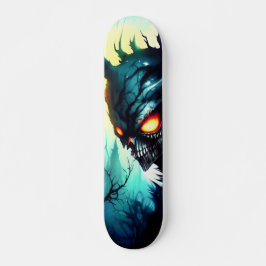 Patineta Oscuro Mítico Monstruo Árbol Skateboard