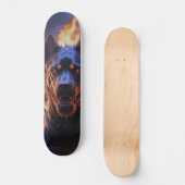 Patineta Perro Negro Infernal Skateboard (Voorkant)