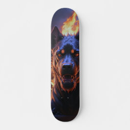 Patineta Perro Negro Infernal Skateboard