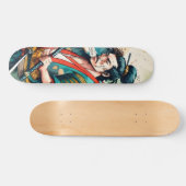 Patineta Samurái Japonés Combatiente Skateboard (Horizontaal)