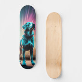 Patineta Temible Gran Perro Observando Skateboard (Voorkant)