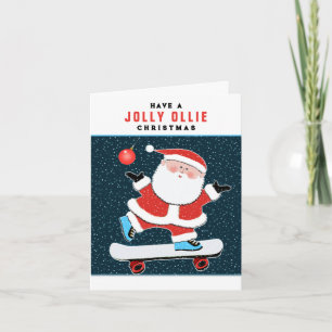 Patineur Carte de fin de année de Noël