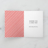 Patineur Carte de fin de année de Noël (Intérieur)