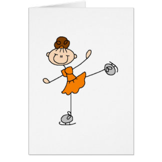 Patineur de glace dans la carte orange