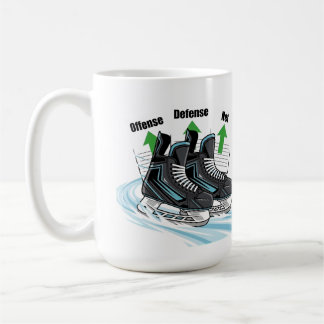 Patineur de hockey avec cartes de stats - Mugs