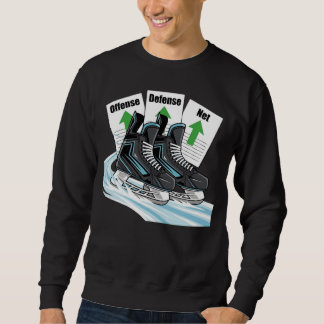 Patineur de hockey avec cartes de stats - T-shirts