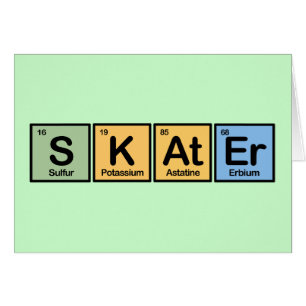 Patineur fait d'éléments