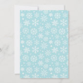 Patineuse de glace Invitation de fête d'anniversai (Dos)