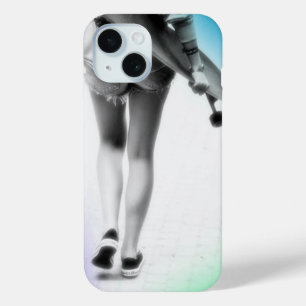 Patineuse fille iPhone 15 Coque