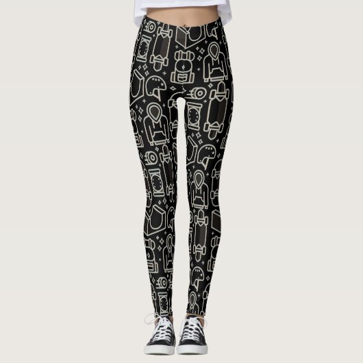 Patineuse fille Leggings (Devant)
