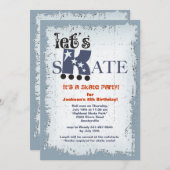 Patinons invitation de partie (Devant / Derrière)