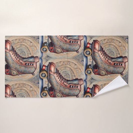Patins à rouleaux vintages (Serviette de bain)