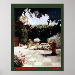 Patio de Córdoba/Courtyard in Cordoba Poster