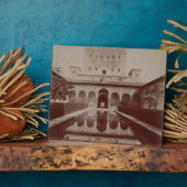 Patio de los Arrayanes, Alhambra, c.1875-80 (sepia Fotoplaat (Zijkant)