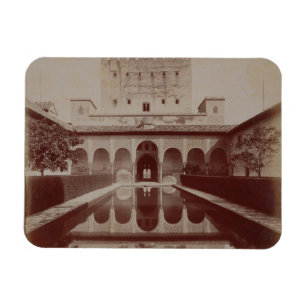 Patio de los Arrayanes, Alhambra, c.1875-80 (sepia Magneet