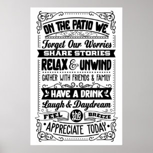 Patio Moments: waar verhalen zich ontvouwen Poster