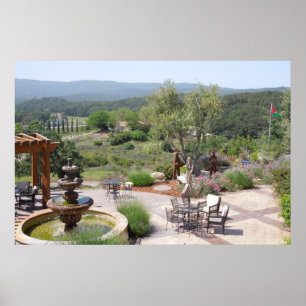 Patio of Croad Tasting Room, Paso Robles Poster