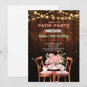 Patio theme party invitation (Devant / Derrière)