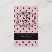 pâtisserie de cupcake polka dot boulangerie carte  (Dos)