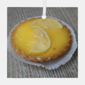 Patisserie de Provence Lemon Cake Glas Ornament (Achterkant)