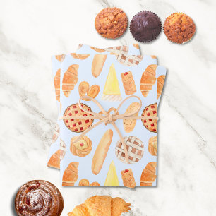 Patisserie Franse Bakkerij Gebak Brood Voedsel Kun Inpakpapier Vel