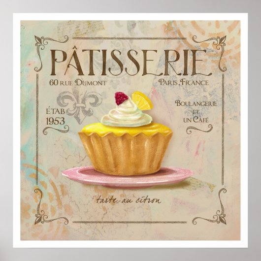 pâtisserie IV Poster Art (Devant)