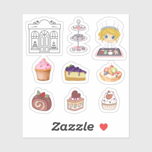 Patisserie Stickers (Vel)