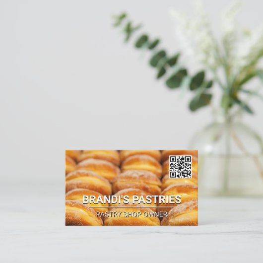 Pâtisseries | Carte de visite de code QR (Debout devant)