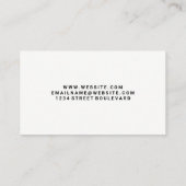 Pâtisseries | Carte de visite de code QR (Dos)