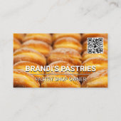 Pâtisseries | Carte de visite de code QR (Devant)