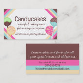 pâtisseries colorées pâtisseries boulangerie carte (Devant / Derrière)