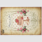 Pâtisseries de Paris Gâteau de Fraise Decoupage Tissuepapier (Voorkant)